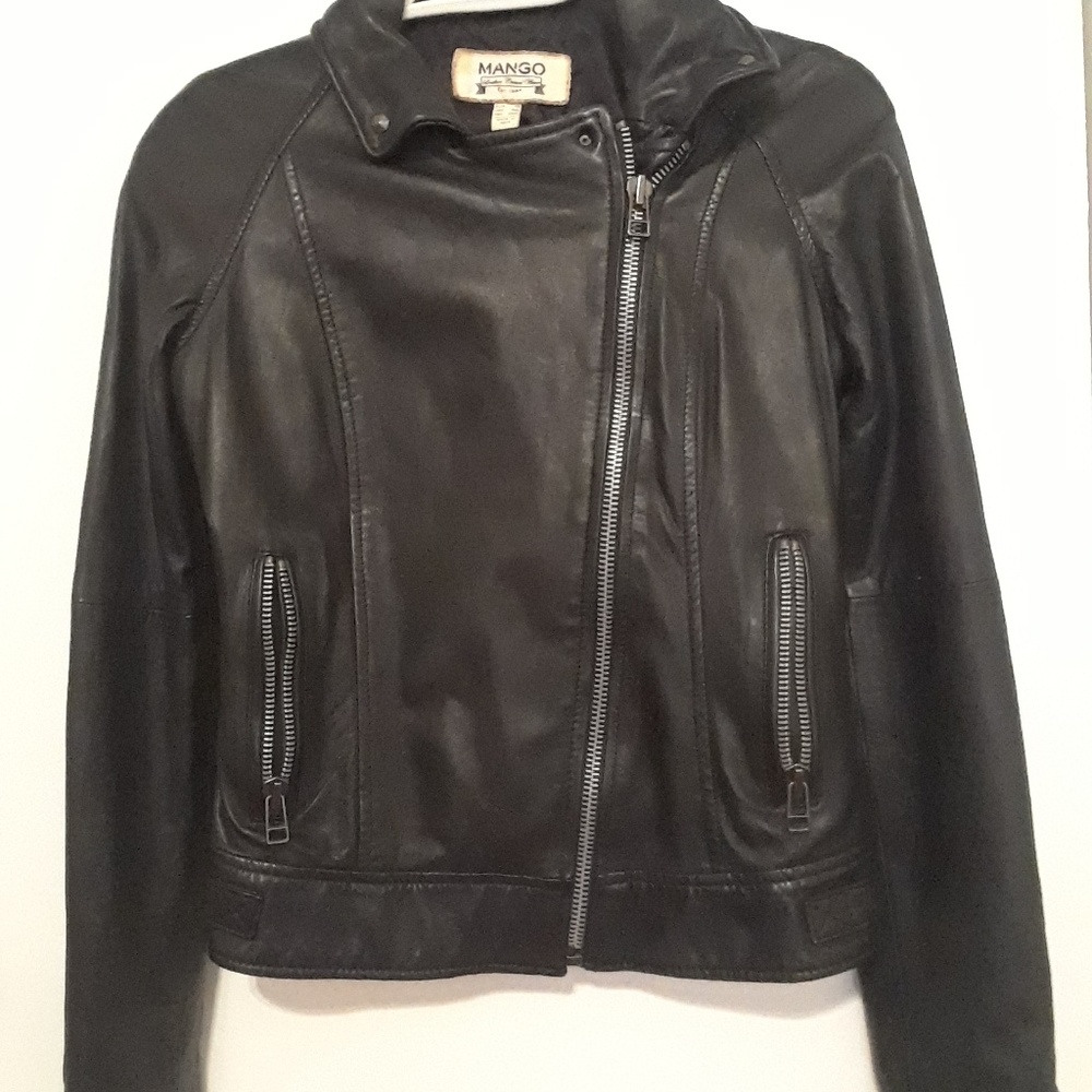 Mango Leather Jacket - image 5